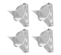 SHERCHPRY Pinces à Tremper Design Ergonomique Lot de 4 en Acier Inoxydable Entretien Facile pour Émaillage de Poterie pour Ateliers de Poterie