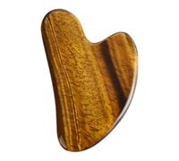 SHERCHPRY Planche À Gratter Gua Sha En Œil De Tigre 3.15X2.17X0.20 Pouces Outil De Massage Facial Et Corporel Pour Stimulation Circulation Sanguine Et
