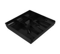 SHERCHPRY Plateau de Tiroir-caisse à 3 Compartiments Amovibles, Organisateur de Billets et Pièces en Métal Robuste, Système de Caisse Compact pour Supermarchés, Boutiques et Points de Vente