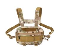 SHERCHPRY Pochette de Poitrine Multifonction Homme, Sacoche Extérieure | Tissu Oxford, Sangles Réglables et Maintien Confortable, pour Activités Extérieures, Course et Randonnée