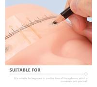 SHERCHPRY Pochoirs à Sourcils 10 Pièces Règle de Guide Sourcils en Pvc Jaune Étroit Outil de Positionnement Maquillage Symétrique pour Débutants et Esthéticiennes