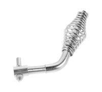 SHERCHPRY Poignée de Porte de Four Installation Facile et Compatible Universellement en Métal Argenté, Résistance Chaleur Ressort Intégré pour Poêles à Bois et Chaudières