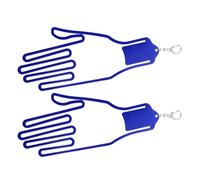 SHERCHPRY Porte-moufles de Golf 2 Pièces en Abs Boucle, Supports de Séchage Suspendus pour Accessoires Golf, Cadre Léger et Portable pour Rangement et Protection des Moufles, Couleur Bleu