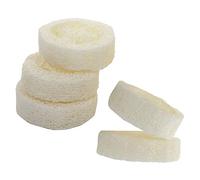 SHERCHPRY Porte-Savonnette en Luffa Naturel Lot de 5 Support de Savonnette pour Salle de Bain Accessoire Pratique et Décoratif Exfoliant Doux pour Corps pour Nettoyage et Gommage
