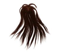 SHERCHPRY Postiche Avec Frange Cheveux Naturels Foncé à Clipser Et Invisible Pour Femmes Couvre Cheveux Gris Volume Et Adaptabilité