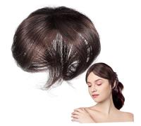 SHERCHPRY Postiche Cheveux Clip In Accessoire Cheveux Naturel Toppers Fins Foncé Facile à Appliquer Confortable et