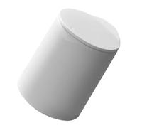 SHERCHPRY Poubelle à Couvercle à Pression, Plastique PP Blanc, Usage Maison | Ouverture sans Contact, Contact Réduit, Nettoyage Facile, Changez le Paquet sans Effort, pour Pièces Créatives