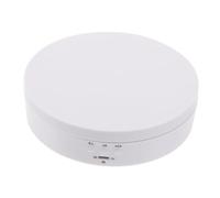 SHERCHPRY Présentoir Rotatif Électrique pour Bijoux Support Tournant Motorisé Construction Robuste Capacité de 3 Kg Utilisation pour Exposition de Bijoux Plateau Tournant Compact