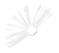 SHERCHPRY Présentoirs De Vernis à Ongles Transparent 100 Pièces Palette D'éventail Pour Exercices D'onglerie Et Présentation De Couleurs Pour Manucure Professionnelle Et Personnelle