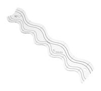 SHERCHPRY Règle de Quilting Transparente en Acrylique 1/4 Pouce Gabarit Vague pour Machine à Coudre et Quilting Outil Précis pour Patchwork et Loisirs Créatifs