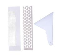 SHERCHPRY Règle en Acier pour Peinture au Diamant Outil de Fixation pour Perles Strass Règle en Maille DIY pour Broderie Strass Ensemble Compact 6 Pièces Accessoire Indispensable pour