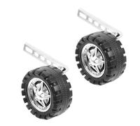 SHERCHPRY Roues Auxiliaires pour Vélo Garçon et Filles Support Argenté Stabilisateurs d'Apprentissage Universels Accessoires Vélo Sécurisés pour Débutants Kit de 2 Couleur Aléatoire