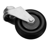 SHERCHPRY Roulette pour Chariot 4 Pouces Double Tpr, Roue Pivotante Silencieuse et Robuste, Accessoire Remplacement pour Caddie, Roue pour Manutention et Transport Industriel