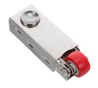 SHERCHPRY Roulettes pour Porte Coulissante en Verre Roulette Directionnelle avec Absorption des Chocs Support Robuste en Métal Brossé pour Rail de Porte Coulissante Latérale 1 Pièce