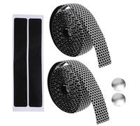 SHERCHPRY Ruban de Guidon pour Vélo de Montagne Antidérapant en Mousse Blanche 1 Jeu de Sangles Amortissantes Fixation Adhésive Rapide Adapté pour Vtt et Route Améliore la Prise en Main