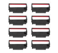 SHERCHPRY Ruban Encreur Noir et Rouge Erc30/34 Compatible Tm-u220 U230 U210 Tm-u370 U300c, 24 Pièces, Base Nylon Résistante, Encre Solide Résistante la Chaleur L’eau pour Caisse