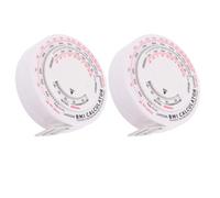 SHERCHPRY Ruban Mètre Imc Rétractable 15 Mètre Lot de 2 Mesure du Tour de Taille Calculateur Bmi Portable en ABS et PP Outil Léger et Compact pour Usage Domestique et Médical