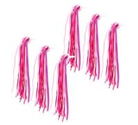 SHERCHPRY Rubans Décoratifs pour Vélo Garçon et Filles 24 Pièces 24 Rubans Roses en Polyester Résistant Guirlandes pour Guidon de Vélo Accessoires pour Trottinette et Porte-Bébé