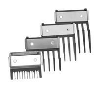 SHERCHPRY Sabots De Tondeuse Professionnels 4 Pièces Petits Sabots En Acier Inoxydable Guides De Coupe Réglables Kit Limiteur Pour Coiffure à Domicile Et Salon