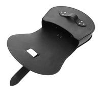 SHERCHPRY Sacoche de Selle Médiévale Viking Vintage en Simili Cuir Noir, Sacoche Ceinture pour Hommes, Accessoire Cosplay Renaissance pour Fête et Spectacle, Décoratif et Pratique