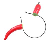 SHERCHPRY Serrage-Tête de Fête en Mousse Forme Piment Rouge Vif Couvre-Chefs Léger pour Adultes Accessoire Coiffure Amusant et Créatif pour Soirées Cosplay et Événements Festifs