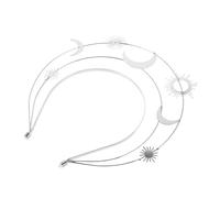 SHERCHPRY Serre-tête Lune et Étoile Bandeau Halo Déesse Bijou de Tête pour Fête Anniversaire Ornement Cheveux Femme Couronne Princesse
