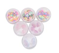 SHERCHPRY Set de Décorations Ongles Pâte Polymère Colorée Formes Cœur Étoile Tranches Céramiques Accessoires Manucure Légers et Portables pour DIY Nail Art