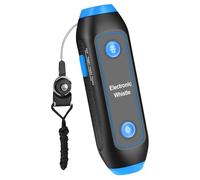 SHERCHPRY Sifflet Électronique à Main avec Lampe Torche Sos et Cordon Bleu | Abs, Composants Électroniques et Aimant, Volume Élevé, pour Urgences et Compétitions Sportives