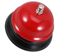 SHERCHPRY Sonnette D’Appel Manuelle Rouge pour Bureau et Restaurant Cloche de Réception Tactile pour Service Rapide Buzzer de Jeu Éducatif Accessoire Robuste pour Comptoir Cuisine