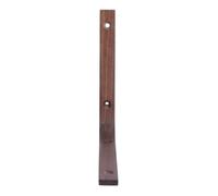SHERCHPRY Support d'angle en bois massif noir avec trous pré-percés pour fixation murale, accessoire pour étagères décoratives dans salon et bureau