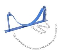 SHERCHPRY Support Mural pour Bouteilles de Gaz avec Chaîne de Sécurité et Vis de Fixation, Acier Robuste, Compatible Bouteilles D'oxygène et Acétylène, Fixation Murale Simple pour Usage