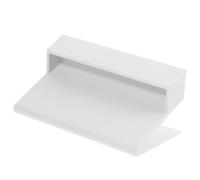 SHERCHPRY Support Porte-Cartes de Visite Bureau Blanc Organisateur Cartes Pratique et Élégant pour Cartes de Visite Présentoir Compact pour Rangement et Exposition Au Bureau