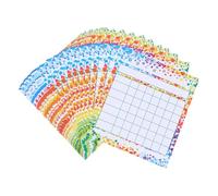 SHERCHPRY Tableau de Récompense pour Garçon Fille en Papier, 50 Feuilles, Facile à Utiliser, pour Incitations en t Routines Quotidiennes des Élèves