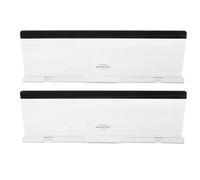 SHERCHPRY Tableau Mémo pour Écran d'Ordinateur en Acrylique Transparent Lot de 2 avec Support de Téléphone Intégré sous Écran Porte-Notes Multifonctionnel pour Bureau Accessoire Pratique