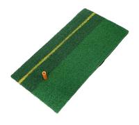 SHERCHPRY Tapis de Frappe de Golf Portable 30X60 CM Tapis D’Entraînement Golf Intérieur et Extérieur Tee en Caoutchouc Gazon Synthétique Bicolore Jaune pour Practice et Swing