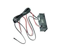 SHERCHPRY Thermomètre Numérique de Voiture Multifonction avec Horloge LED Voltmètre et Affichage de Température Nocturne Module Électronique Vert pour Tableau de Bord Accessoires Auto