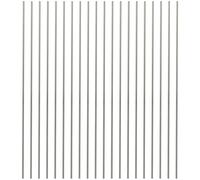 SHERCHPRY Tiges en Acier Inoxydable 2x200mm, Kit de Blocage pour Planche à Crocheter, 20 Pièces, Accessoires de Tricotage en Métal pour Fixation et Outils de Blocage au Crochet