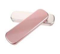 SHERCHPRY Trousse Métallique Rectangulaire 2 Pièces pour Stylos Rangement Double Porte-Stylos en Fer Fermeture à Clapet Petite Boîte Argentée et Violette Organiseur Pratique pour Usage