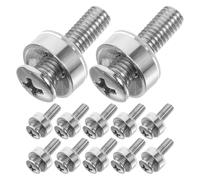 SHERCHPRY Vis de Montage en Rack M5x20 Mm en Acier Inoxydable Nickelé, Lot de 100 Pcs, Vis pour Équipements de Baies et Armoires Serveurs, Fixation pour Rack D’ordinateur et Cages