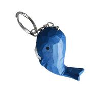 SHERCHPRY Wooden Whale Keychain Small Compact Lightweight Decorative Purse Charm Car Key Pendant Gift