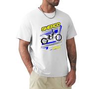 Sherco Racing Guys Tee S-4Xl Mens Short Sleeve Slim Fit Tops Casual T Shirt Print Tops White L