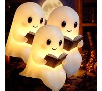 Sheremart Glowspirit,Brimody Ghost Reading Book Lamp,Pubyfun/Solymall Glow Spirit,Meet The Ghost That Glows with Love,A Lamp That Warms More Than a Room,Light Up Halloween Decor (6 inch,3*pcs)