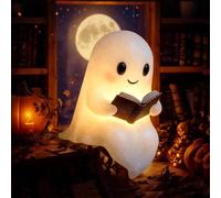 Sheremart Glowspirit,Brimody Ghost Reading Book Lamp,Pubyfun/Solymall Glow Spirit,Meet The Ghost That Glows with Love,A Lamp That Warms More Than a Room,Light Up Halloween Decor (6 inch,1*pcs)