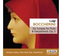Sheridan Stokes - Boccherini: Six Sonatas For Flute & Harpsichord 5 [Compact Discs]