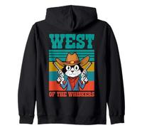 Shérif Cowboy Cat de West Of The Whiskers Sweat à Capuche