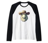 Shérif de mouton en service avec un chapeau de cowboy Manche Raglan