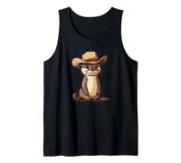 Shérif loutre en service avec un chapeau de cowboy cool Débardeur
