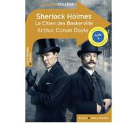 Sherlock Holmes - Le Chien des Baskerville - Sir Arthur Conan Doyle - Belin Education - Gallimard - broché - Scolaire / Universitaire