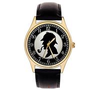 Sherlock Holmes Montre classique vintage Arthur Conan Doyle Silhouette Art 40 mm