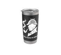 Sherlock Holmes - The Game Is Afoot Classic Detective Citation Gobelet isotherme en acier inoxydable double paroi